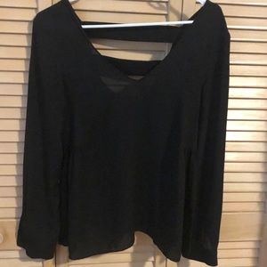 Black long sleeve Zara shirt